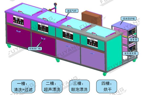 四槽超聲波清洗機